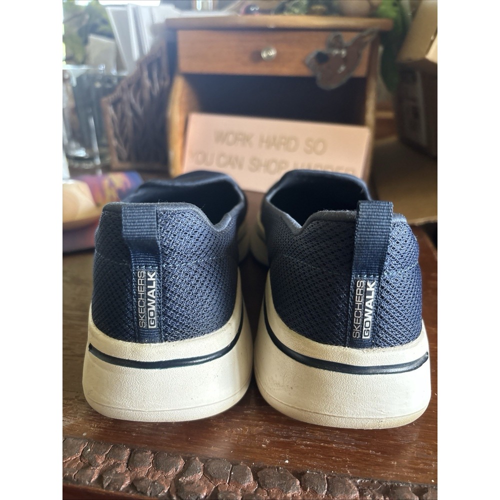 skechers go walk arch fit grateful womens size 11 shoes blue slip on sneakers - Picture 5 of 7